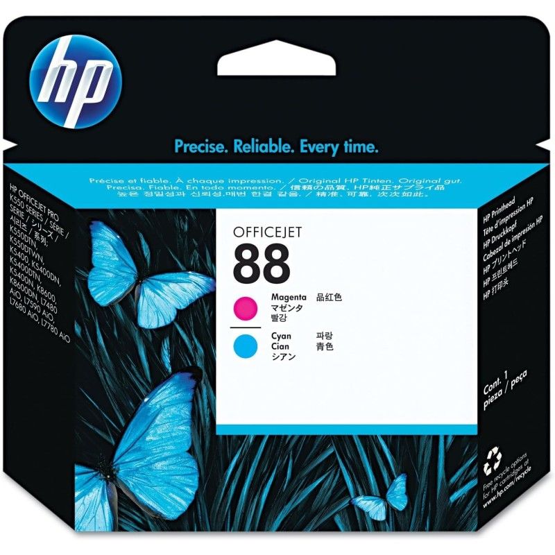 HP 88 Cyan magenta Tête d'impression d'origine pas cher - Livraison offerte