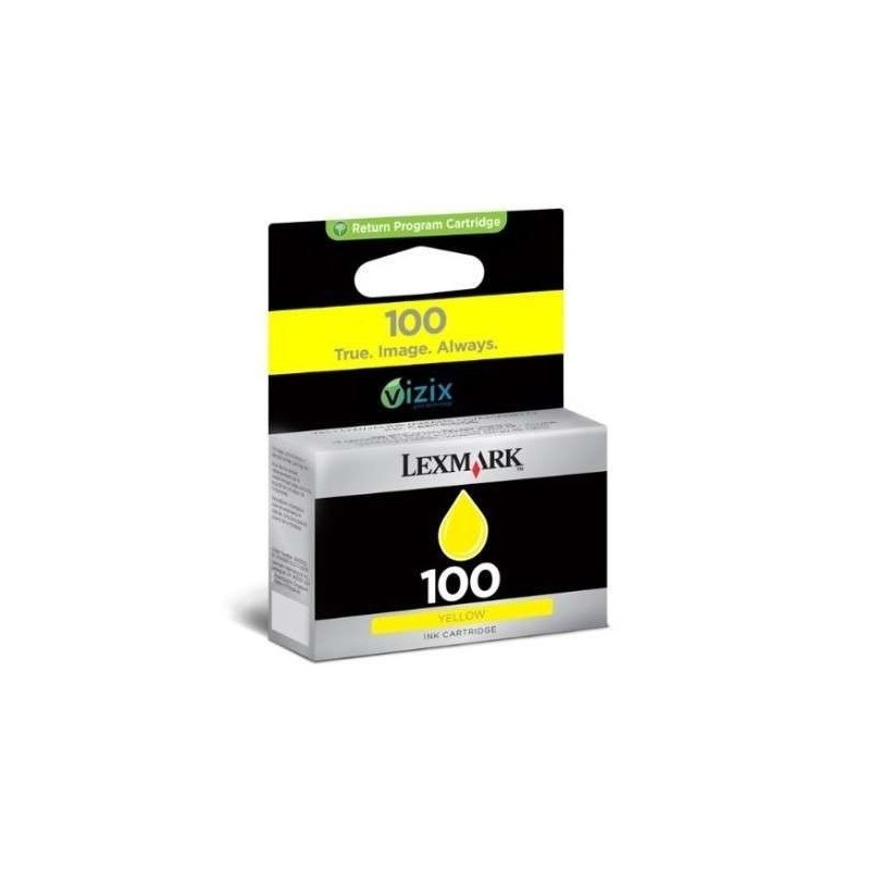 Lexmark 100 Jaune Cartouche authentique au meilleur prix - Livraison offerte