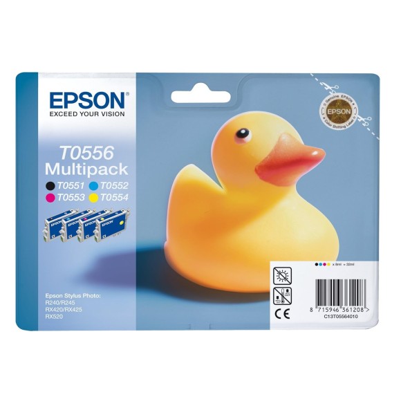 Epson T0556 Noir couleur Canard Pack de Cartouches originales