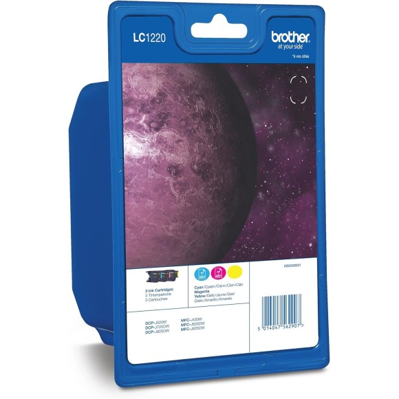 Brother LC1220RBWBP Couleur Pack de Cartouches originales