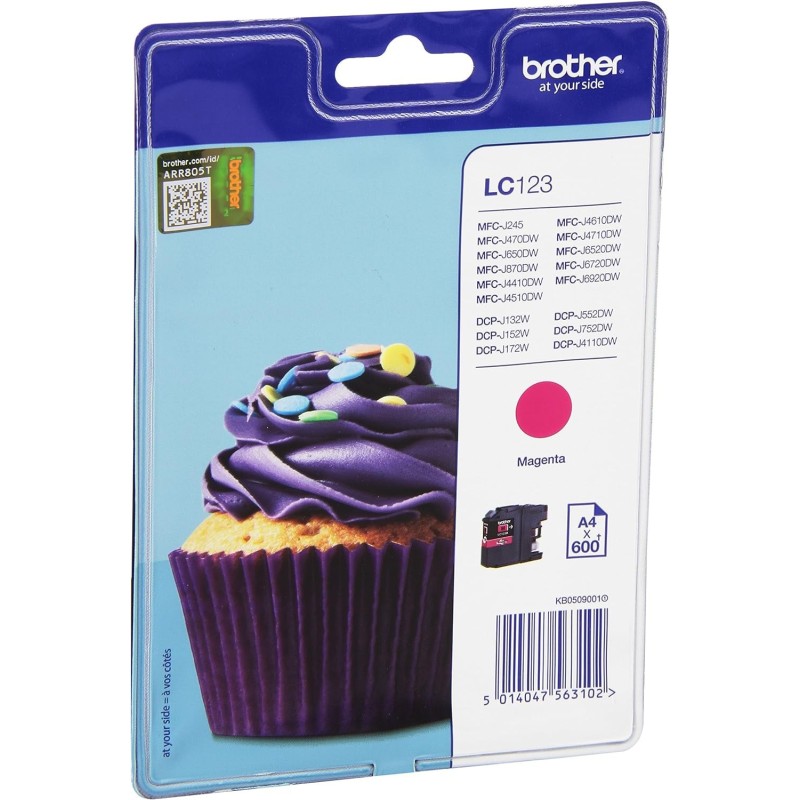 Brother LC123M Magenta Cartouche authentique au meilleur prix