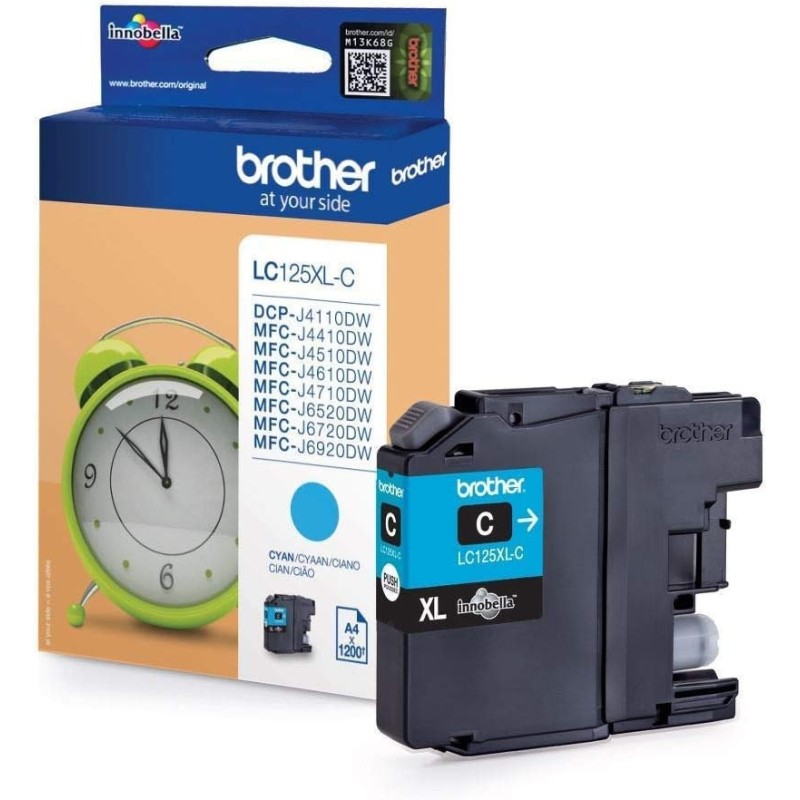 Brother LC125XL-C Cyan Cartouche authentique au meilleur prix