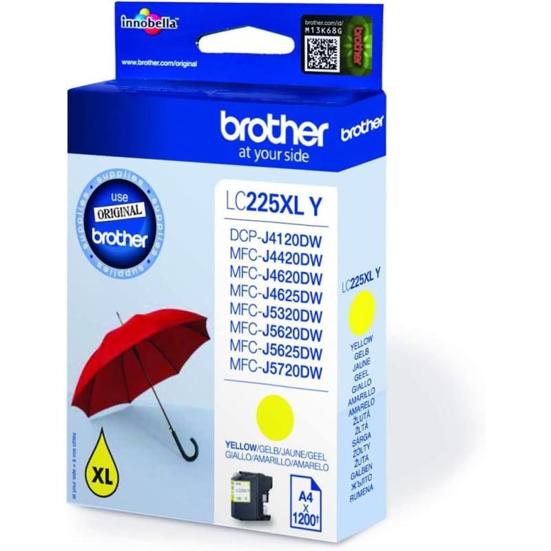 Brother LC225XL-Y Jaune Cartouche authentique au meilleur prix - Livraison offerte