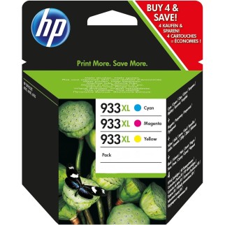 HP 933XL Couleur Pack de cartouches authentiques au meilleur prix - Livraison offerte