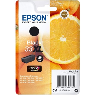 Epson 33XL Noir Cartouche authentique pas cher - Livraison offerte