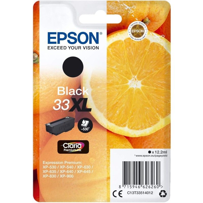 Epson 33XL Noir Cartouche authentique pas cher - Livraison offerte