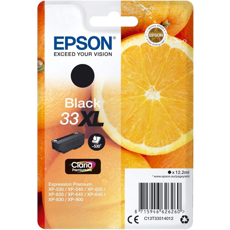 Epson 33XL Noir Cartouche authentique au meilleur prix