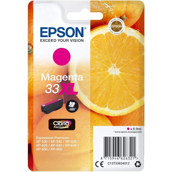 Epson 33XL Magenta Cartouche originale