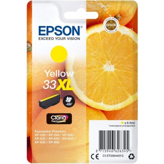 Epson 33XL Jaune Cartouche authentique au meilleur prix - Livraison offerte