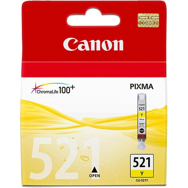Canon CLI-521Y Jaune Cartouche authentique au meilleur prix