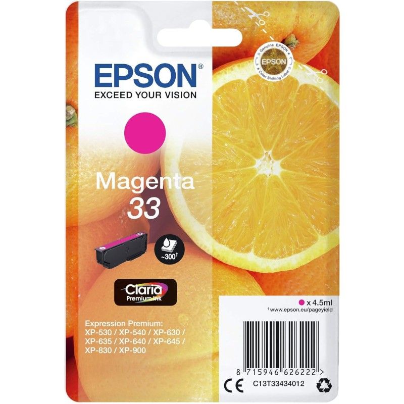 Epson 33 Magenta Cartouche authentique au meilleur prix - Livraison offerte
