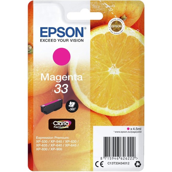 Epson 33 Magenta Cartouche originale
