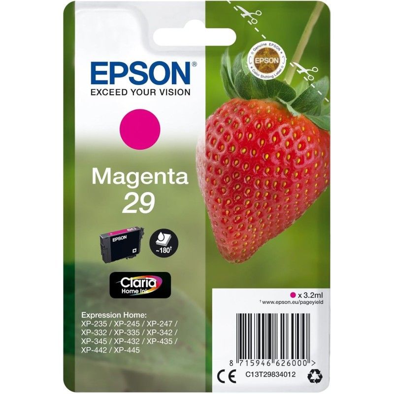 Epson 29 Magenta Fraise Cartouche authentique au meilleur prix - Livraison offerte