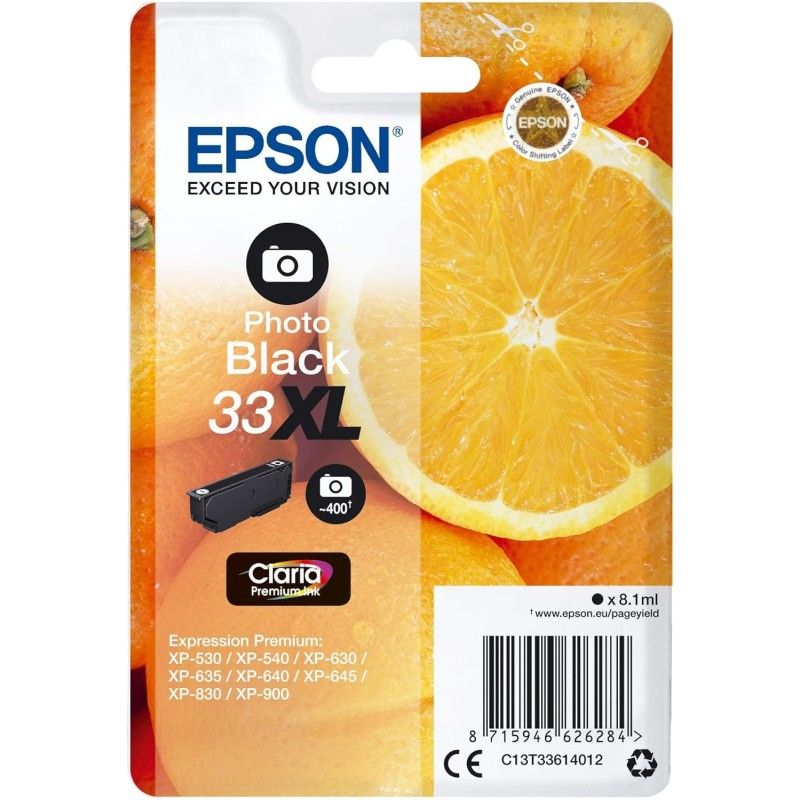Epson 33XL Photo noir Cartouche authentique au meilleur prix - Livraison offerte