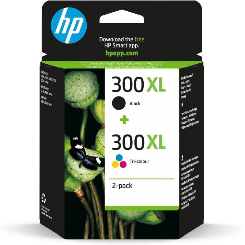 HP 300XL Noir Couleur Pack de 2 Cartouches authentiques pas cher - Livraison offerte