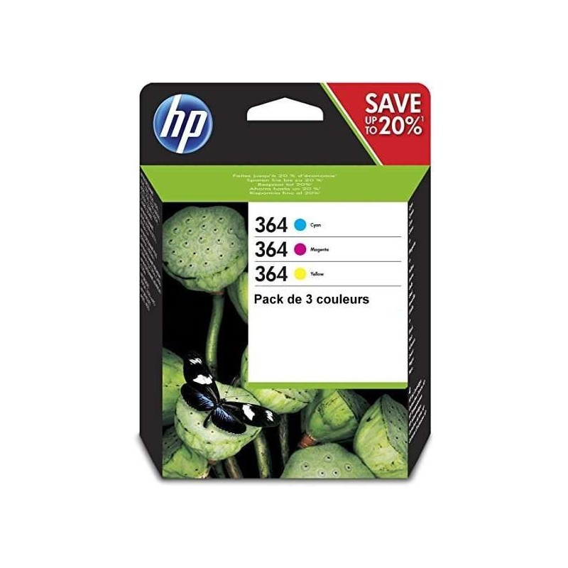 HP 364 Couleur Pack de cartouches authentiques au meilleur prix