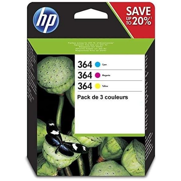 HP 364 Couleur Pack de Cartouches originales