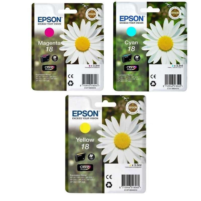 Epson 18 Couleur Pâquerette Pack de cartouches authentiques au meilleur prix - Livraison offerte