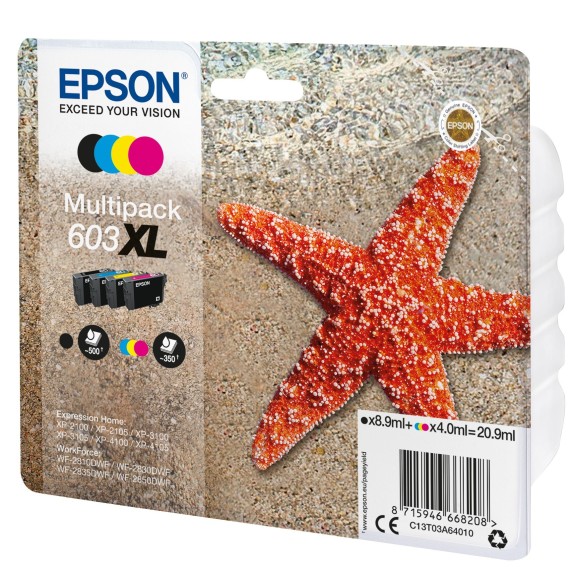 Epson 603XL Noir couleur Pack de Cartouches originales
