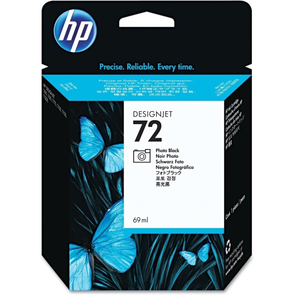 HP 72 Photo noir Cartouche originale - C9397A