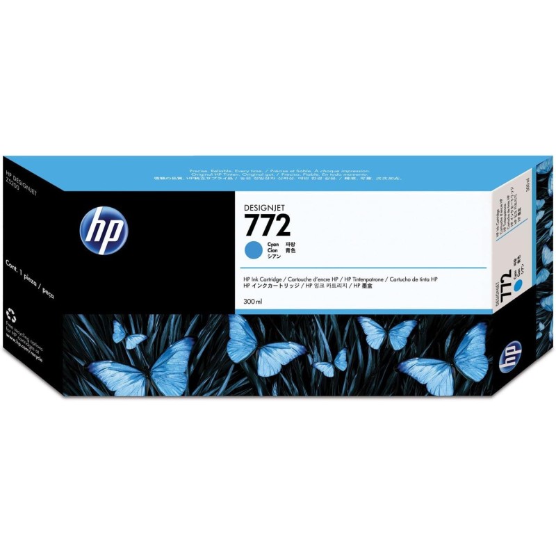 HP 772 Cyan d'origine CN636A - Livraison offerte