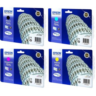 Epson 79XL Noir couleur Pack de 4 Cartouches de Cartouches pas cher - Livraison offerte
