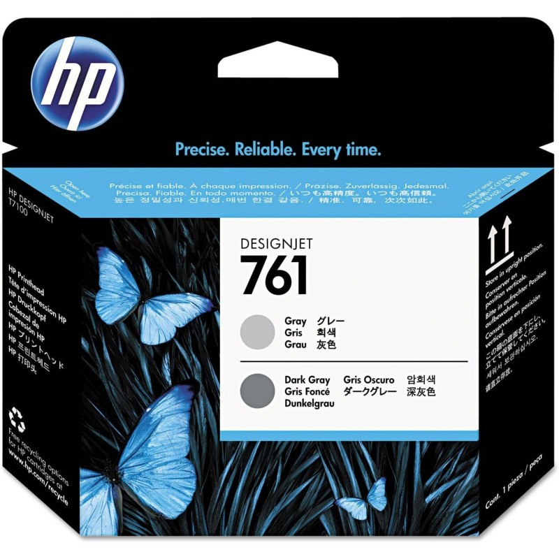 HP 761 Gris Gris foncé Tête d'impression d'origine CH647A - Livraison offerte