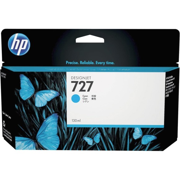 HP 727 Cyan Cartouche originale - B3P19A