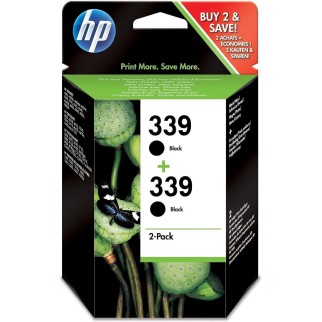 HP 339 Noir Pack de 2 Cartouches authentiques au meilleur prix - Livraison offerte