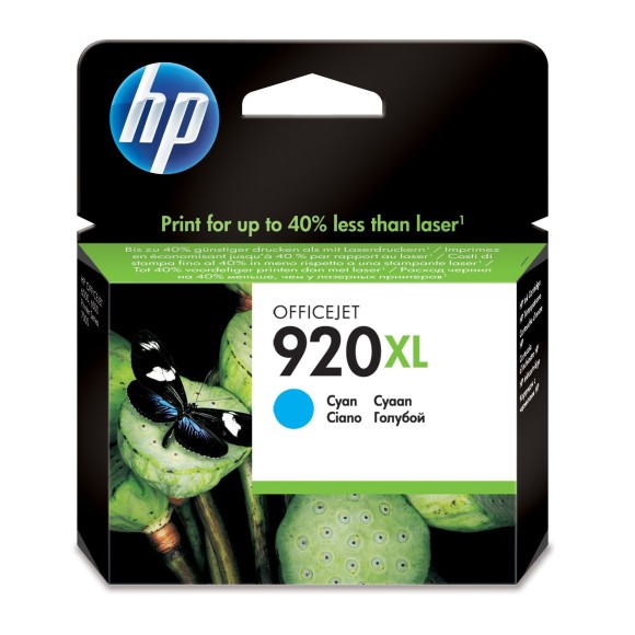 HP 920XL Cyan Cartouche originale - CD972AE
