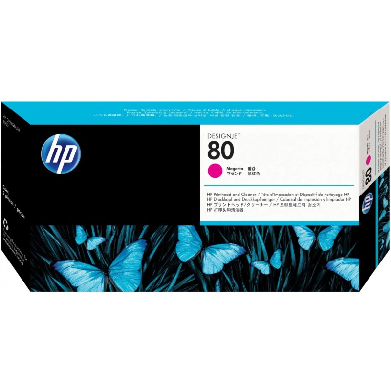 HP 80 Magenta Tête d'impression d'origine C4822A - Livraison offerte
