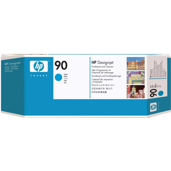 HP 90 Cyan Tête d'impression originale - C5055A