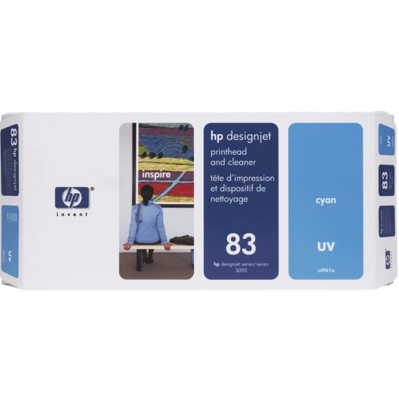 HP 83 Cyan Tête d'impression originale - C4961A