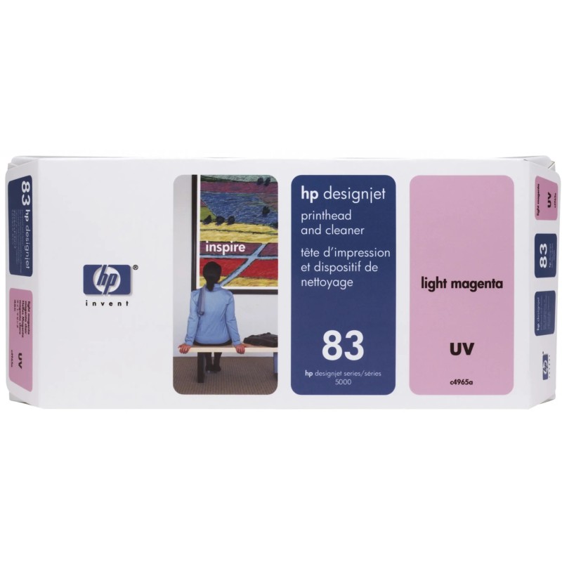 HP 83 Light magenta Tête d'impression d'origine - Livraison offerte