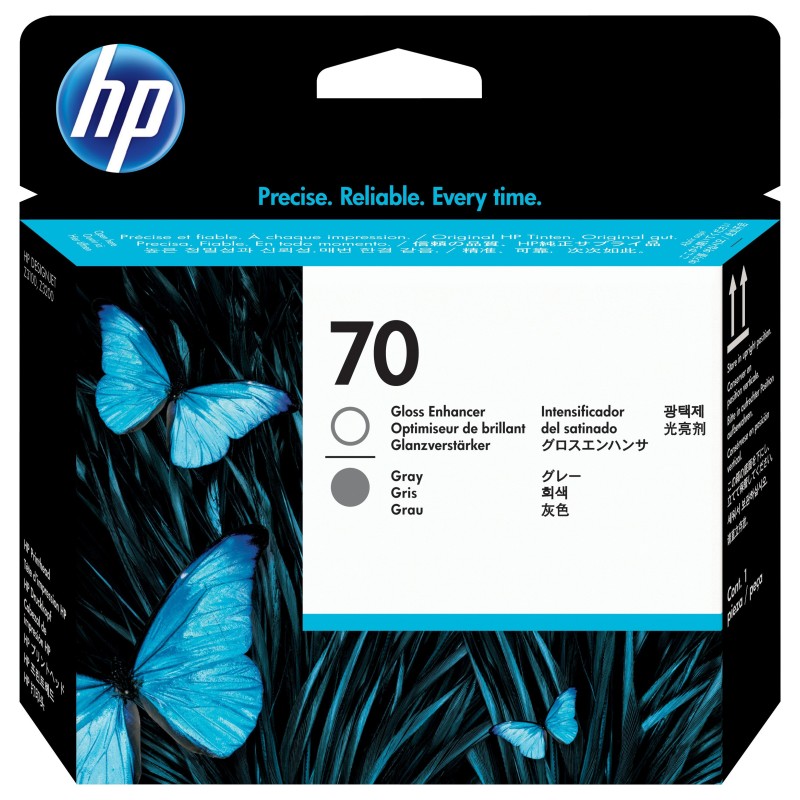 HP 70 Gris Activateur de brillance Tête d'impression d'origine - Livraison offerte