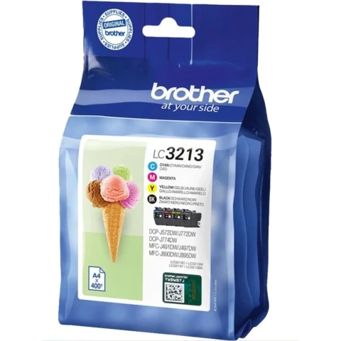 Brother LC3213 Noir couleur Pack de 4 Cartouches d'encre d'origine pas cher - Livraison offerte Brother 1 - Cartouches-express.f