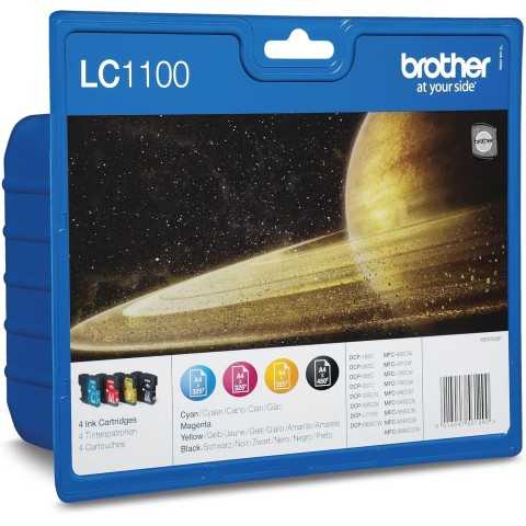 Brother LC1100 Noir couleur Pack de cartouches authentiques au meilleur prix - Livraison offerte