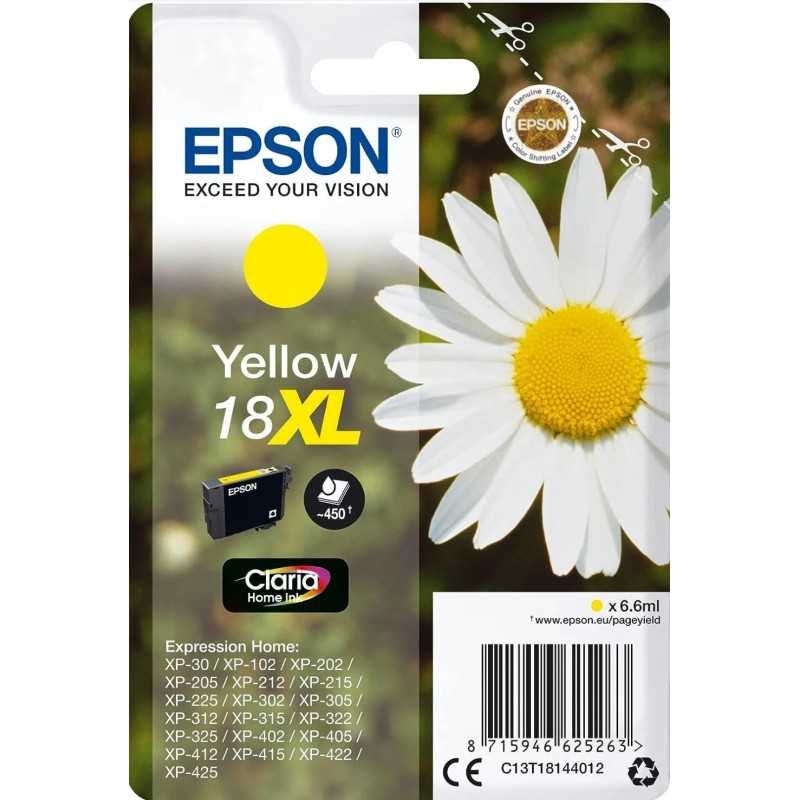 Epson 18XL Jaune Pâquerette Cartouche authentique au meilleur prix - Livraison offerte