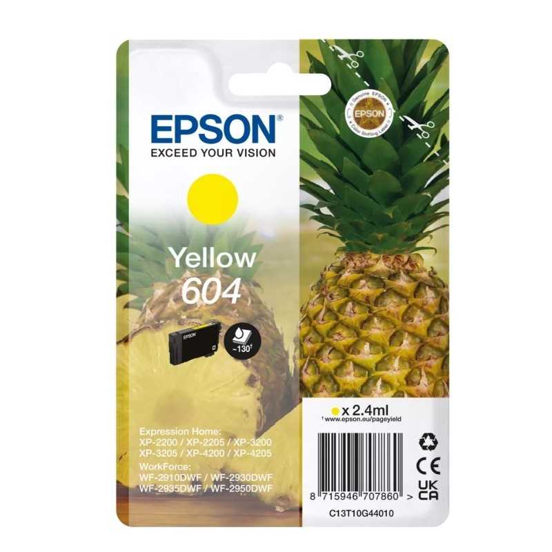 Epson 604 Jaune Ananas Cartouche authentique au meilleur prix - Livraison offerte