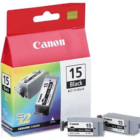 Canon BCI-15 Noir Cartouches d'encre au meilleur prix