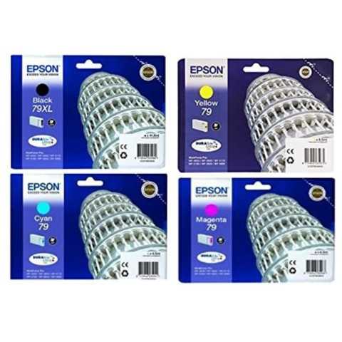 Epson 79 Noir couleur Pack de 4 Cartouches de Cartouches pas cher - Livraison offerte