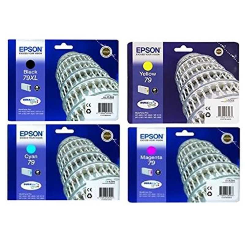 Epson 79 Noir couleur Pack de 4 Cartouches de Cartouches pas cher - Livraison offerte