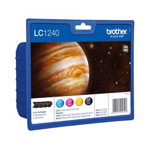 Brother LC1240 Noir couleur Pack de cartouches authentiques pas cher - Livraison offerte