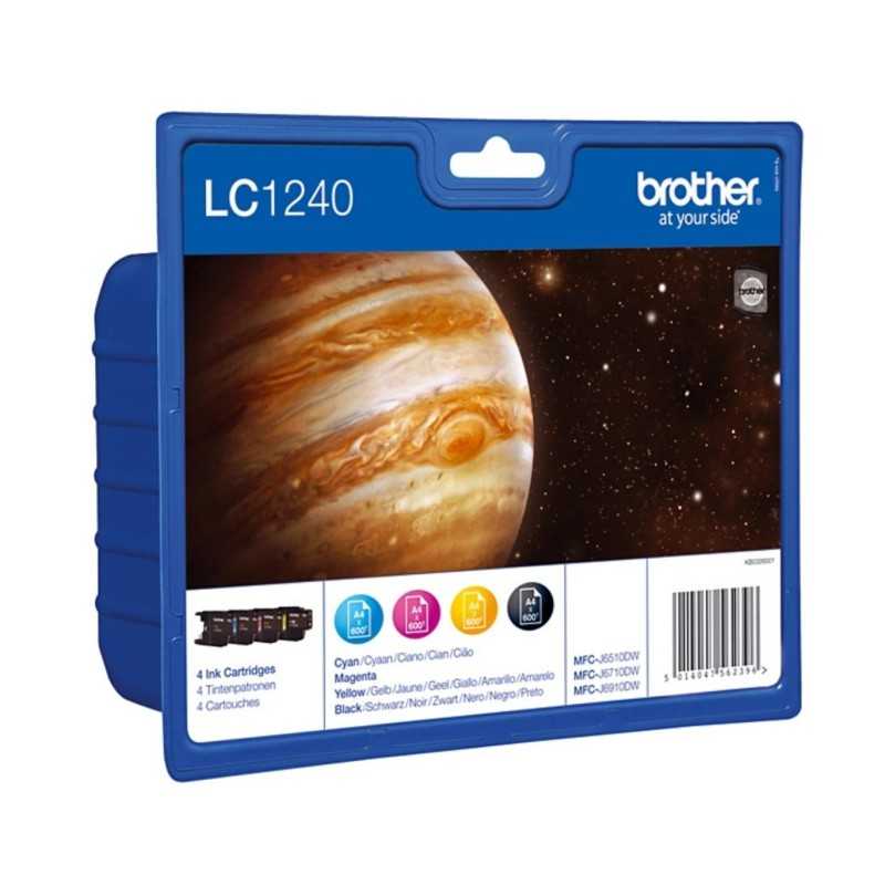 Brother LC1240 Noir couleur Pack de cartouches authentiques pas cher - Livraison offerte