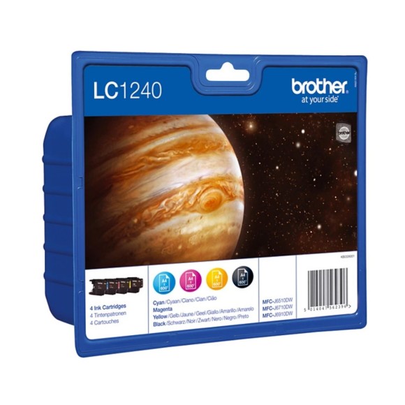Brother LC1240 Noir couleur Pack de Cartouches originales