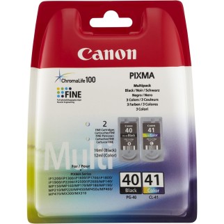 Canon PG-40/CL-41 Noir couleur Pack de cartouches authentiques pas cher - Livraison offerte