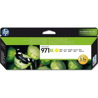 HP 971XL Jaune Cartouche authentique au meilleur prix - Livraison offerte