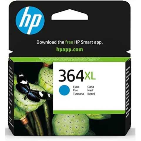 HP 364XL Cyan Cartouche authentique au meilleur prix - Livraison offerte