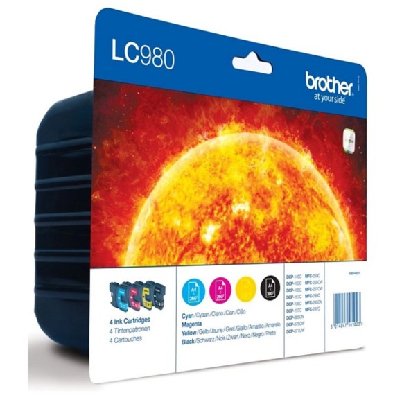 Brother LC980 Noir couleur Pack de Cartouches originales