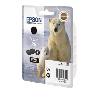 Epson 26 Photo noir Ours Polaire Cartouche authentique au meilleur prix - Livraison offerte